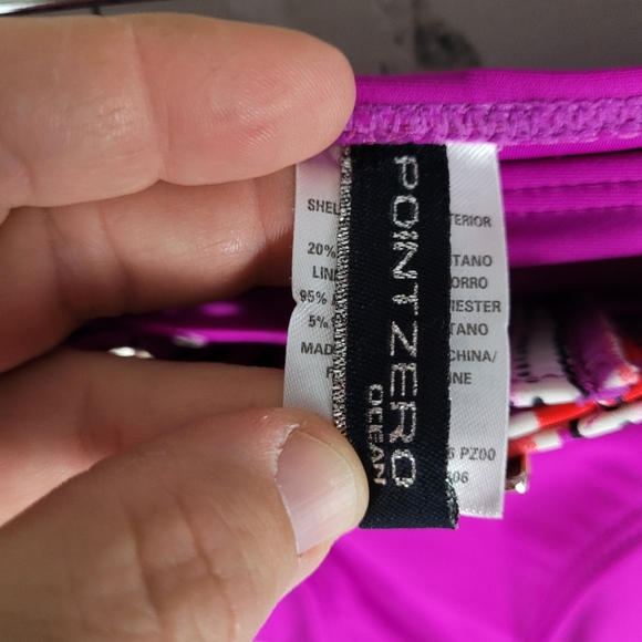 POINT ZERO | belted stripe bikini swim bathing suit bottoms - Picture 4 of 8